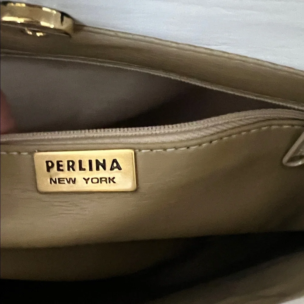 Perlina Cream Ivory Genuine Leather Crossbody Shoulder Bag Adjustable Strap